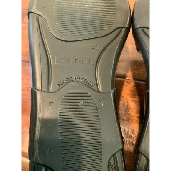 Marni Black Jelly Strappy Sandals W/ Hook & Loop Closure, Size 8 (US), 38 (IT) - Picture 8 of 8